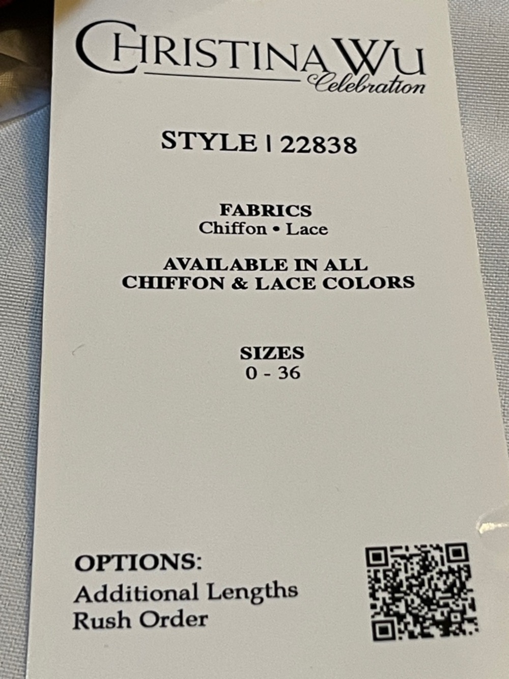 CHRISTINA WU CELEBRATIONS 22838 NWT Size 4 CHIFFON/LACE MAHOGANY - Picture 6 of 16